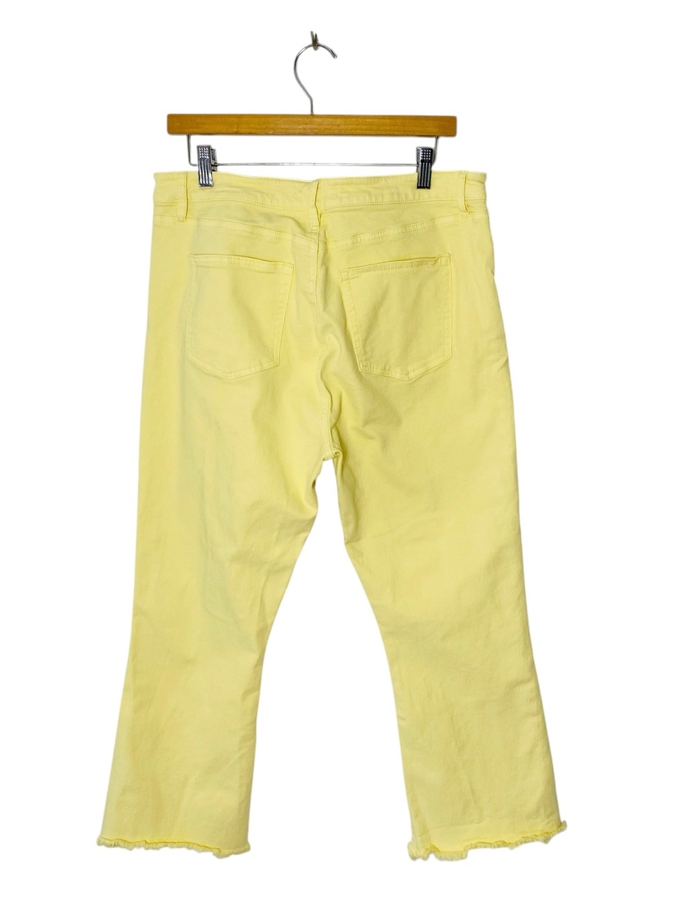 LOFT Frayed Hem Kick Crop Jeans - Picture 3 of 6
